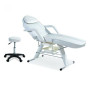 Πολυθρόνα-Κρεβάτι Αισθητικής 3558 & Σκαμπό Λευκό