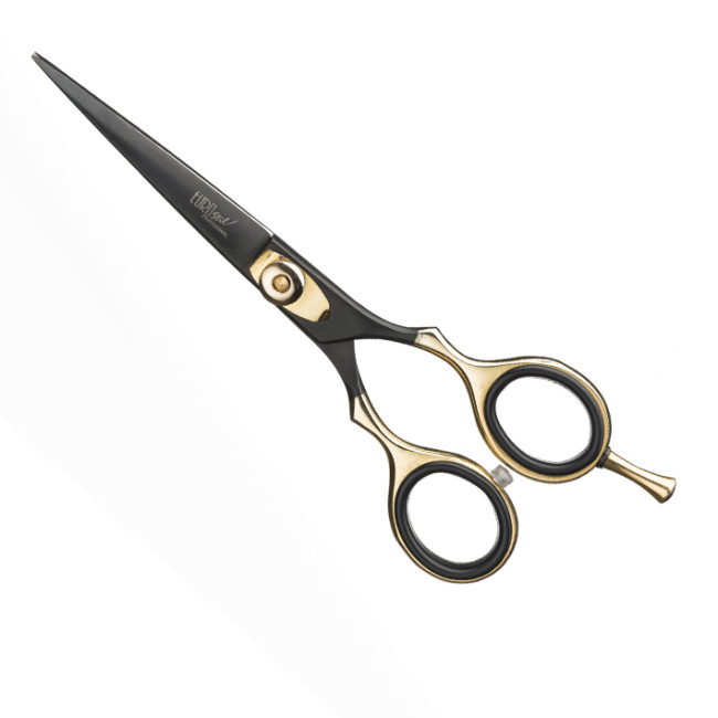 Επαγγελματικό ψαλίδι κουρέματος μαύρο-χρυσό  5.5"