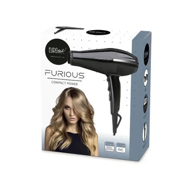 Επαγγελματικό Σεσουάρ Μαλλιών Eurostil Compact Furious – 2200W