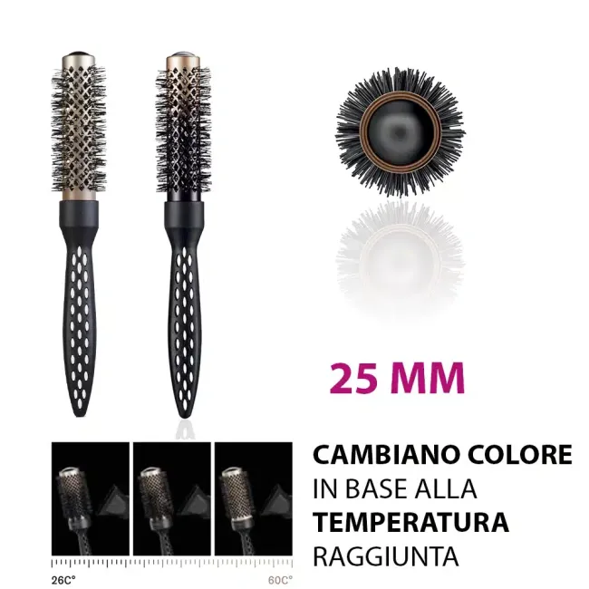 Επαγγελματική θερμική βούρτσα Salon Pro Thermactive Argan Ceramic  No.25