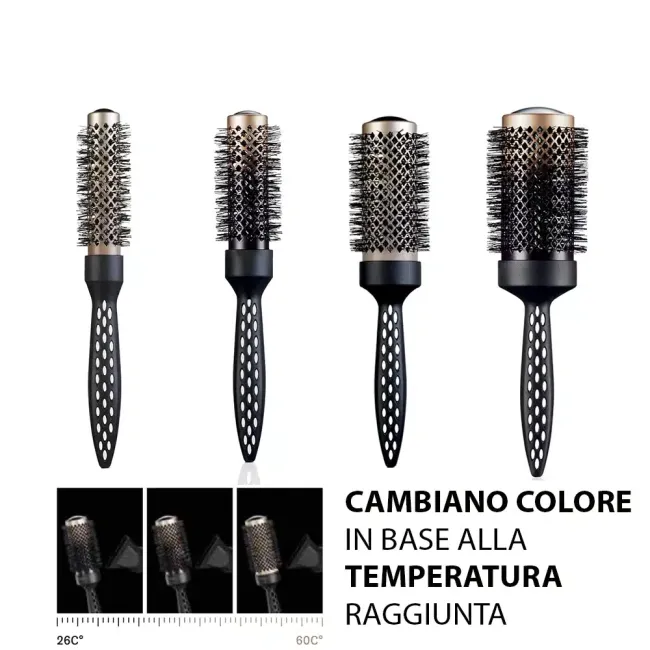 Επαγγελματική θερμική βούρτσα Salon Pro Thermactive Argan Ceramic  No.25