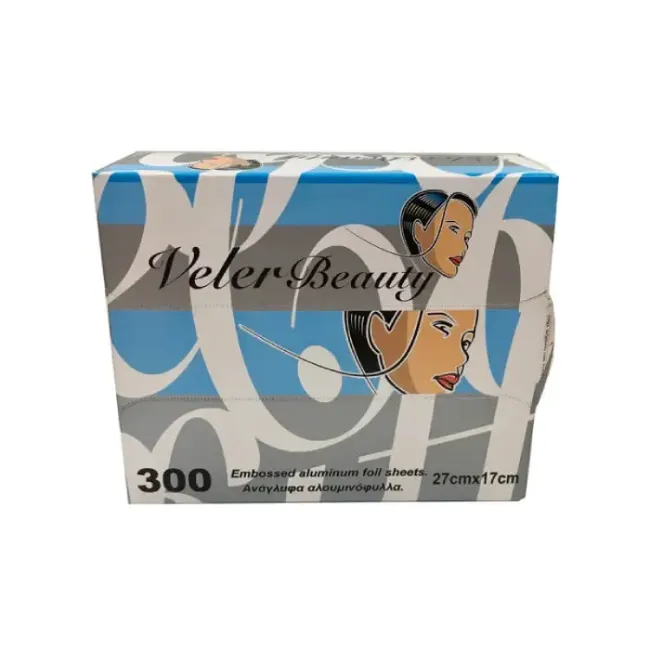 Veler Beauty Ανάγλυφα Φύλλα Αλουμινίου 300τμχ 27cm x 17cm