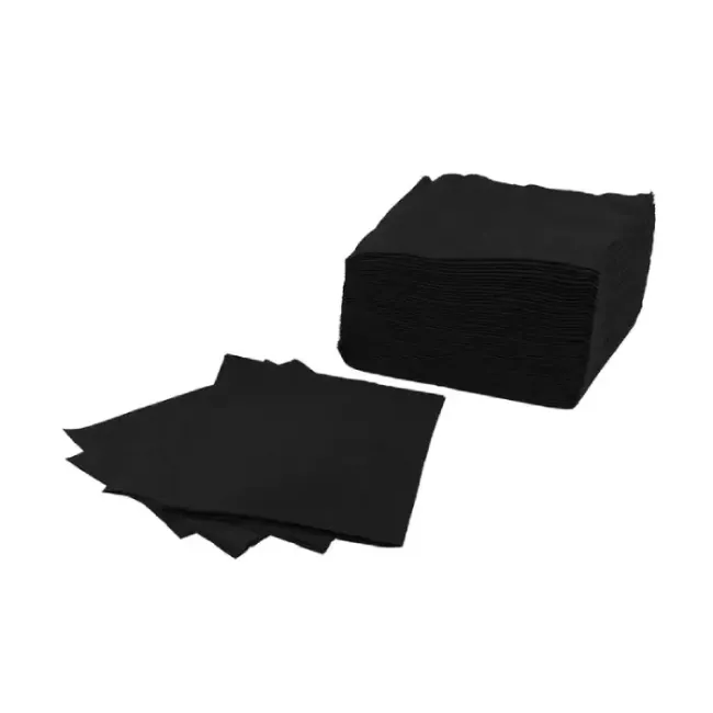 Πετσέτες Μιας Χρήσης Non Woven – Μαύρες (50 τμχ.)