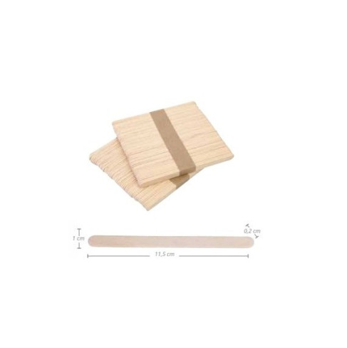 Σπάτουλα Ξύλινη Στενή 100τεμ