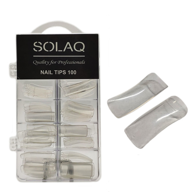 Tips Νυχιών με εγκοπή Clear 100 τεμ.