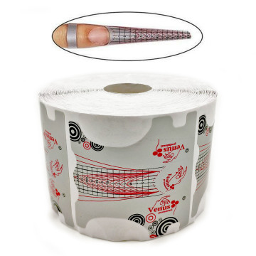 Φόρμες Επιμήκυνσης Νυχιών Ασημί Ρολό 500 τεμ