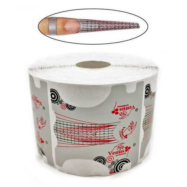 Φόρμες Επιμήκυνσης Νυχιών Ασημί Ρολό 500 τεμ