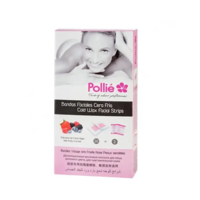 Αποτριχωτικές Ταινίες Προσώπου Pollie 20τμχ - Για Ευαίσθητες Επιδερμίδες